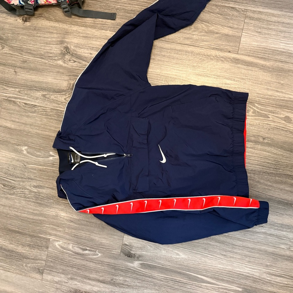 Nike Blue and Red Windbreaker
